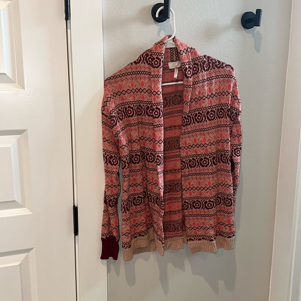 EUC Matilda Jane Clothing Brand Lilliana Cardigan Sweater Girls Tween Size 12